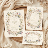 Rustieke Woodland varen bruiloft Kaart