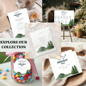 Rustieke Woodland Mountain Forest Pine Wedding Save The Date