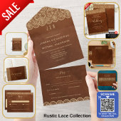 Aangepaste foto dank u rustieke gouden kant bedankkaart