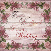 Rustieke bosrijke Rozen bloemenland Save the date Kaart