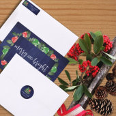 Rustieke Woodland Whimsical Mushrooms Kerstmis Feestdagenkaart