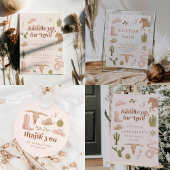 Zadel op Westerne bruids doucheuitnodiging Kaart