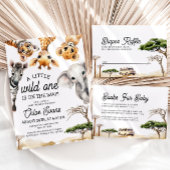 Safari Animals Baby shower Bedankjes Labels