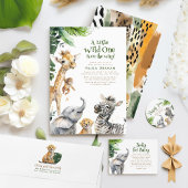 Safari Dieren voor Prints Abstract Modern Boho Papieren Bordje