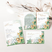 Safari Baby Animals Baby shower gastboek Poster