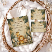 Safari Forest Creatures Baby Shower Kaart