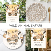 Twee wilde Safari Oerwouden 2e Verjaardag Kaart