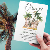 Safari Oerwoud Tropical Baby shower Address Label