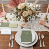 Sage en Goud Formele Eenvoudige Liefde Trouw Plann Notitieboek