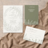 Coquette Woodland Garden Floral Wedding Acryl Uitnodigingen (Personaliseer de collectie van deze zelfstandige maker.)
