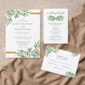 Rustic Eucalyptus Greenery Succulent Wedding Save The Date (Personaliseer de collectie van deze zelfstandige maker.)