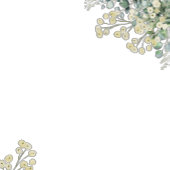 Eucalyptus & White Florals Botanical Wedding Poster