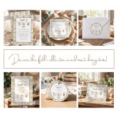 Sagegroene Gingham Baby Shower Ontspannen BBQ Kaart