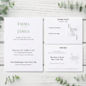 Sage Ampersand Bruiloft | Modern Tafelnummer (Personaliseer de collectie van deze zelfstandige maker.)