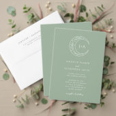 Mystieke Botanische Bruiloft RSVP Kaartje (Personaliseer deze collectie van deze onafhankelijke maker. Test)