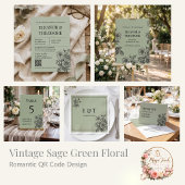 Vintage Saliegroen Bloemendecor Romantisch Program