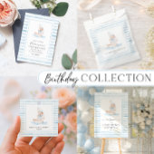 Sailor Beer Blue Stripe Verjaardag Kaart