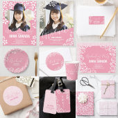 SAKURA kersenbloesem Afstudeerfeest Uitnodiging