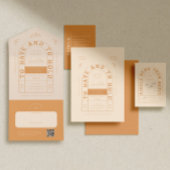 San Miguel Wedding RSVP-kaart met QR-code RSVP Kaartje