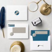 Retouradres Zanddollar Zelfinktende Stempel (Personaliseer de collectie van deze zelfstandige maker.)