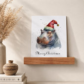 Santa's Little Hippo, op maat Cadeaulabel