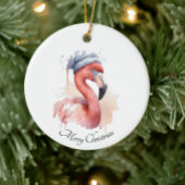 Santa's Snowbird Flamingo, op maat T-shirt