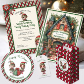 Kerst Elves Vakantie retour adres Etiket