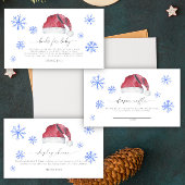 Santa hoed dank u kaart