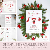 Santa Baby Baby shower Kerstkleding Kaart