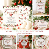 Santa Baby Diaper Raffle Christmas Baby Shower Informatiekaartje