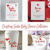 Santa Baby Winter Baby shower Uitnodiging