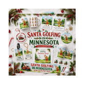 Kerstgolfsport in Minnesota-vakantie Ornament