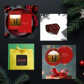 Red Tartan Mode Santa Pattern Cadeaupapier