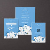 Santorini Bestemming Grieks Eiland Bruiloft Bedankkaart (Personaliseer de collectie van deze zelfstandige maker.)