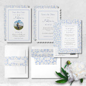 Schattigee Floral Daisy Pattern Wedding Save The D Date