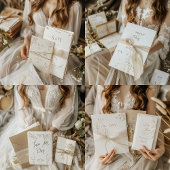 Elegante bloemen bruiloft uitnodiging Sticker Cust