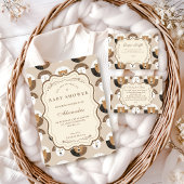 Scandinavian Safari Lion Baby Shower Kaart