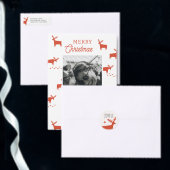 Kerstmis rendieren. Rood bos dierlijk patroon Servet (Personaliseer de collectie van deze zelfstandige maker.)