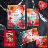 Bedankt Scarlet Petal Elegance Papieren Bordje