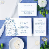 Scituate MA Kaart Bruiloft Welkom en Routebeschrij