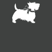 Scotty Dog Baby shower Puppy Scottish Terrier Gray Bedankkaart