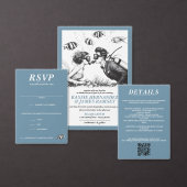 Scuba Paar Sla de datum op Save The Date (Personaliseer de collectie van deze zelfstandige maker.)
