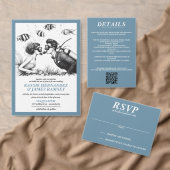 Scuba Paar QR Code en Details Informatiekaartje (Personaliseer de collectie van deze zelfstandige maker.)