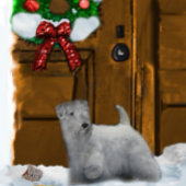 Sealyham Terrier Kerstmis Tin Sneeuwvlok Ornament