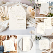 Seashell Ivory & Gold Beach Coastal Wedding Favor Tote Bag