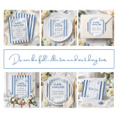 Schelp Bruiloft Feest Blauwe Zeevaart Maatwerk Cadeaulabel