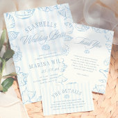 Bruiloftsdouche Schelp Thema Waterfles Etiket
