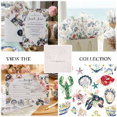 Seaside Soirée Coastal Pattern Tissue Paper Tissuepapier