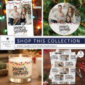 Seizoenen Groeten Feestelijke Kerstverlichting Naa Servet