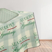 Season's Greetings Gingham Christmas Sokken